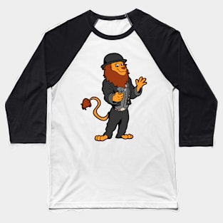 Cartoon lion as carpenter Baseball T-Shirt